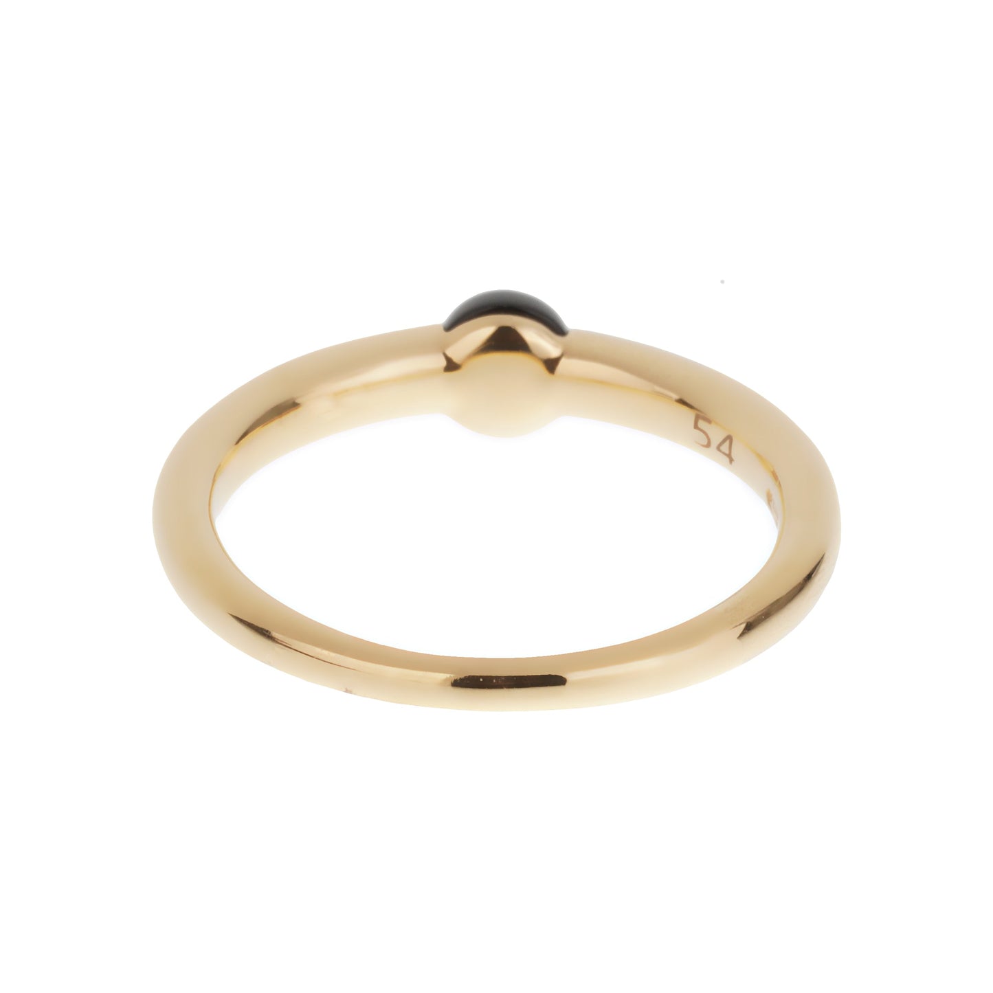 Pomellato M'ama Non M'ama 18k Rose Gold Onyx Diamond Ring Sz 6