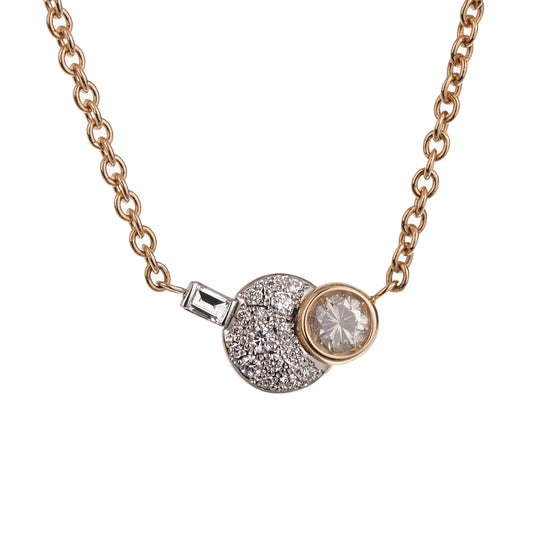 Pomellato Sabbia Diamond 18k Rose Gold Pendant Necklace