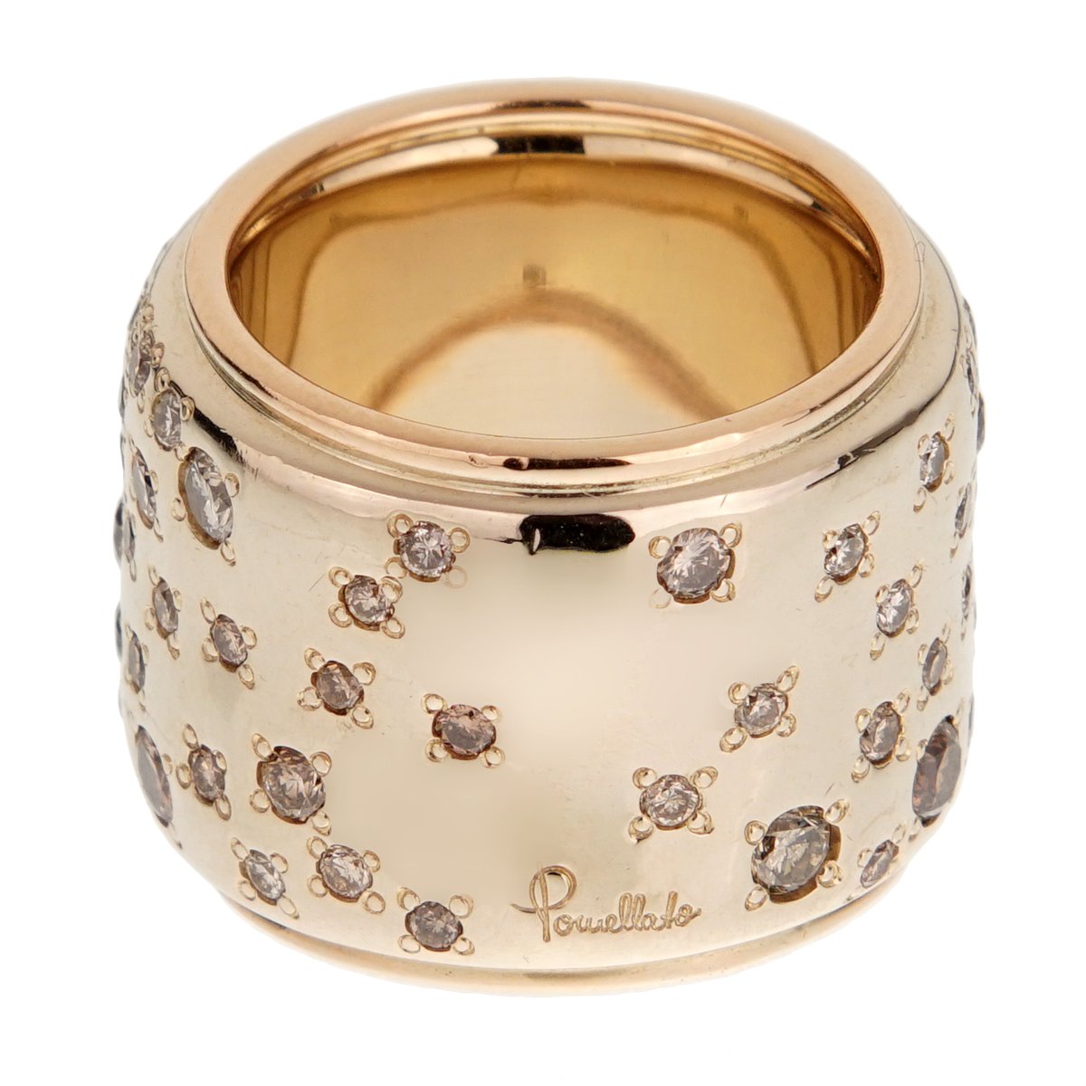 Pomellato Sabbia Diamond Band Gold Ring