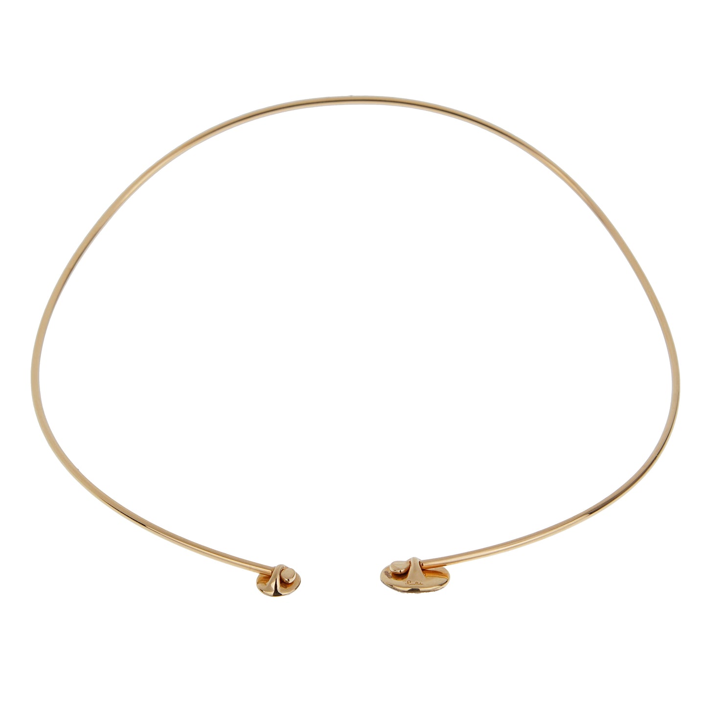 Pomellato Sabbia Choker Brown & White 18k Rose Gold Necklace