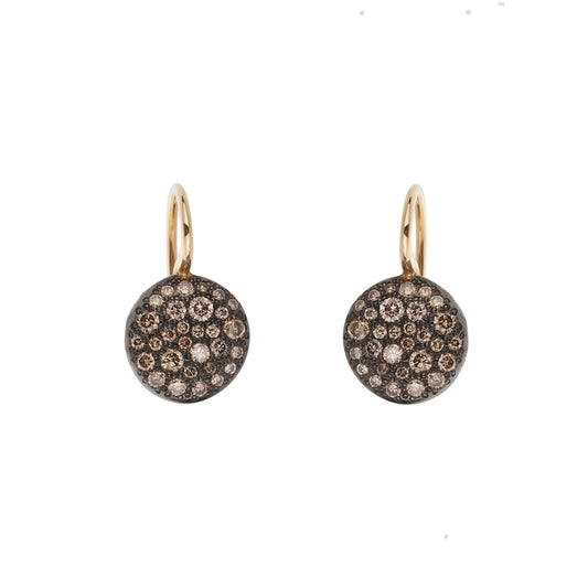 Pomellato Sabbia 18k Rose Gold Diamond Drop Earrings