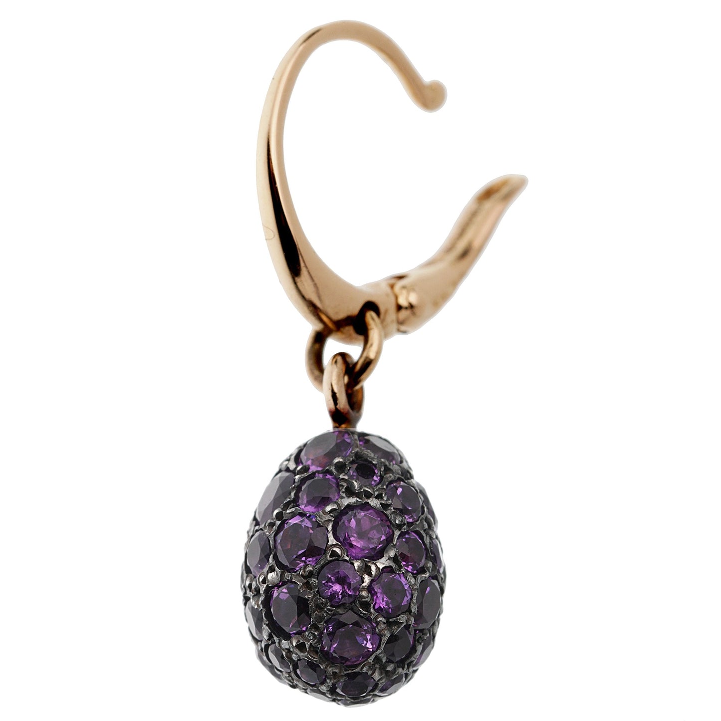 Pomellato Tabou 18k Rose Gold Amethyst Drop Earrings