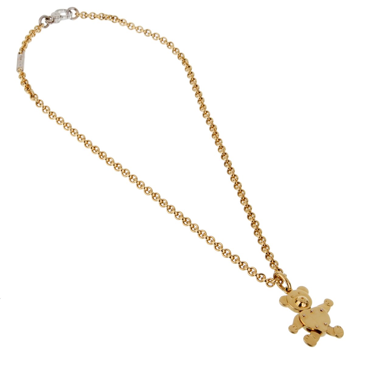 Pomellato Teddy Bear Charm Yellow Gold Necklace
