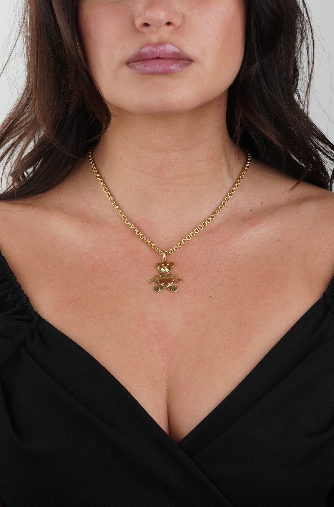 Pomellato Teddy Bear Charm Yellow Gold Necklace