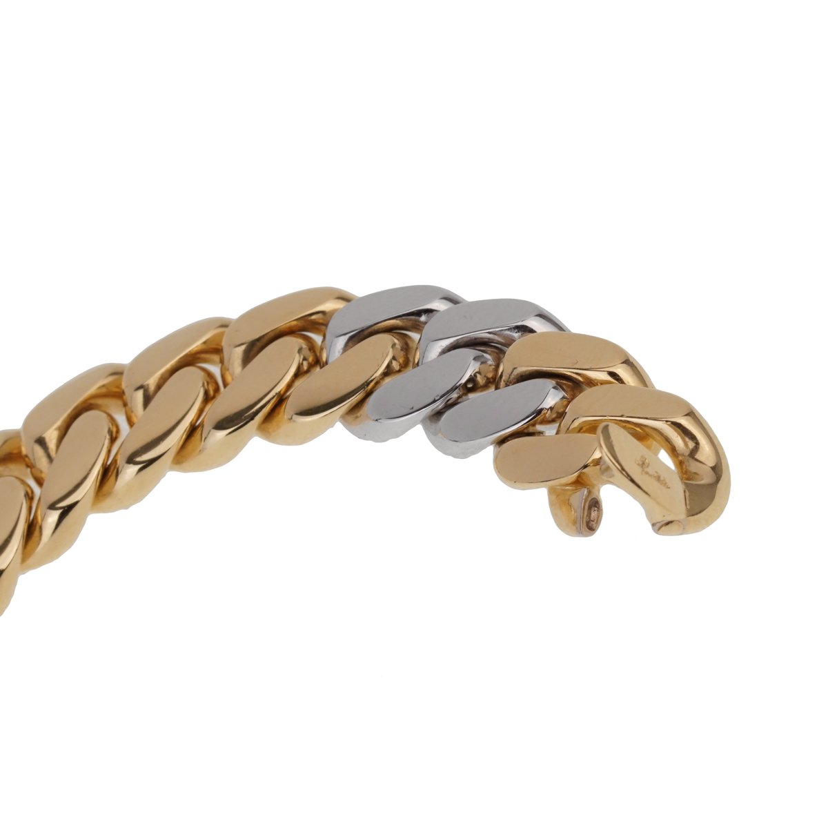 Pomellato Two Tone Cuban Link Bracelet
