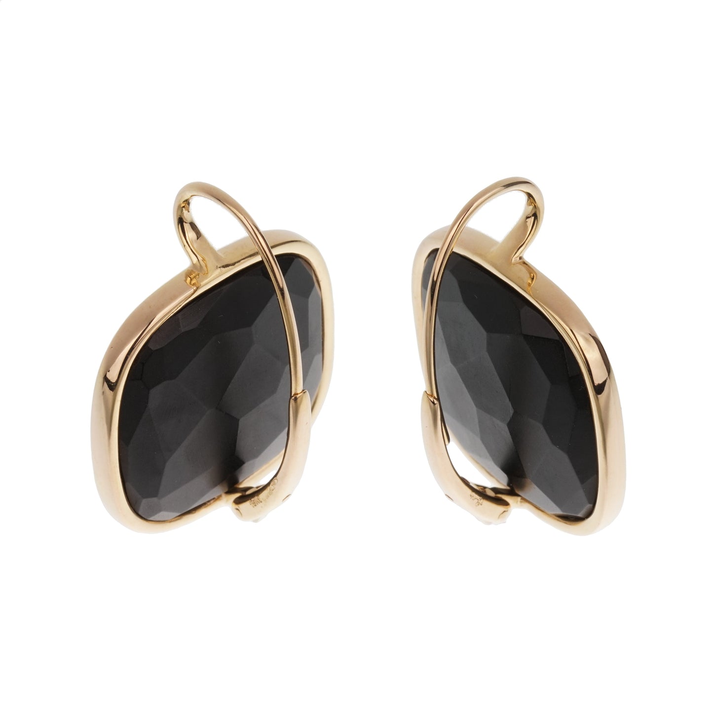 Pomellato Victoria 18k Rose Gold Black Jet Earrings