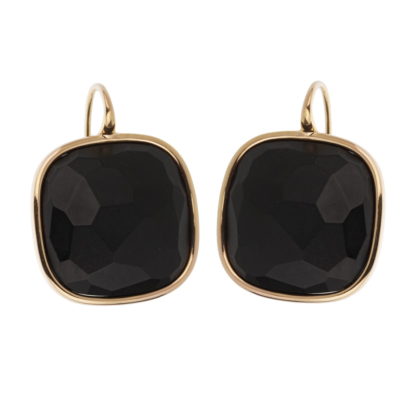 Pomellato Victoria 18k Rose Gold Black Jet Earrings