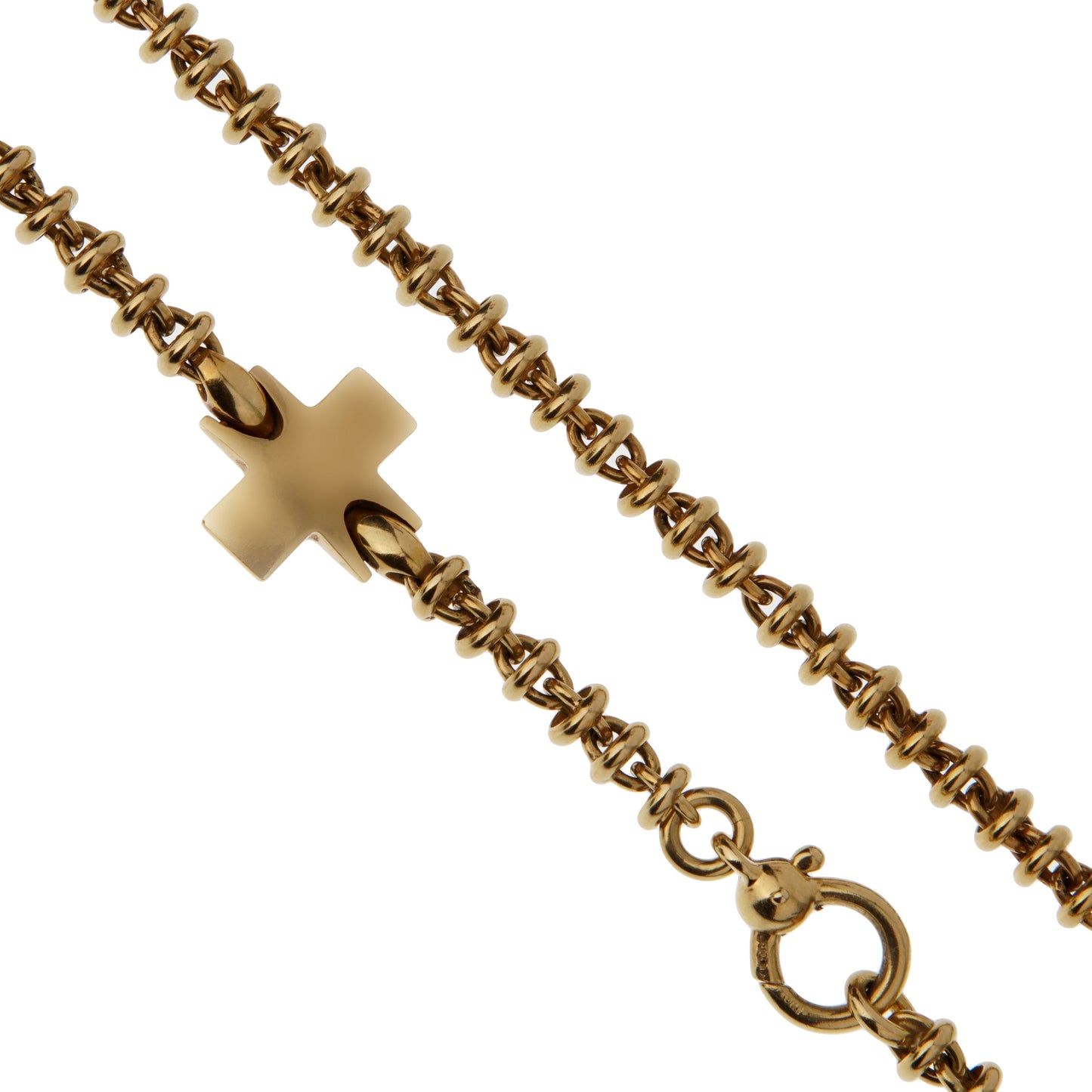 Pomellato Vintage Yellow Gold Cross Necklace
