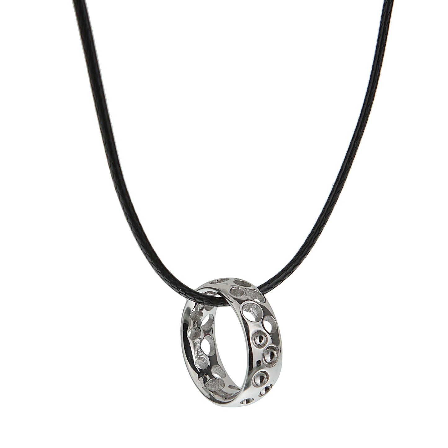 Pomellato 18k White Gold Bubble Motif Pendant Necklace