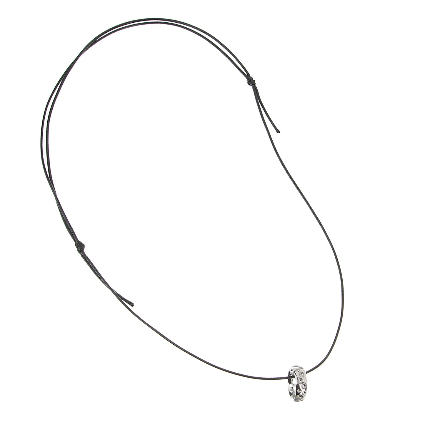 Pomellato 18k White Gold Bubble Motif Pendant Necklace