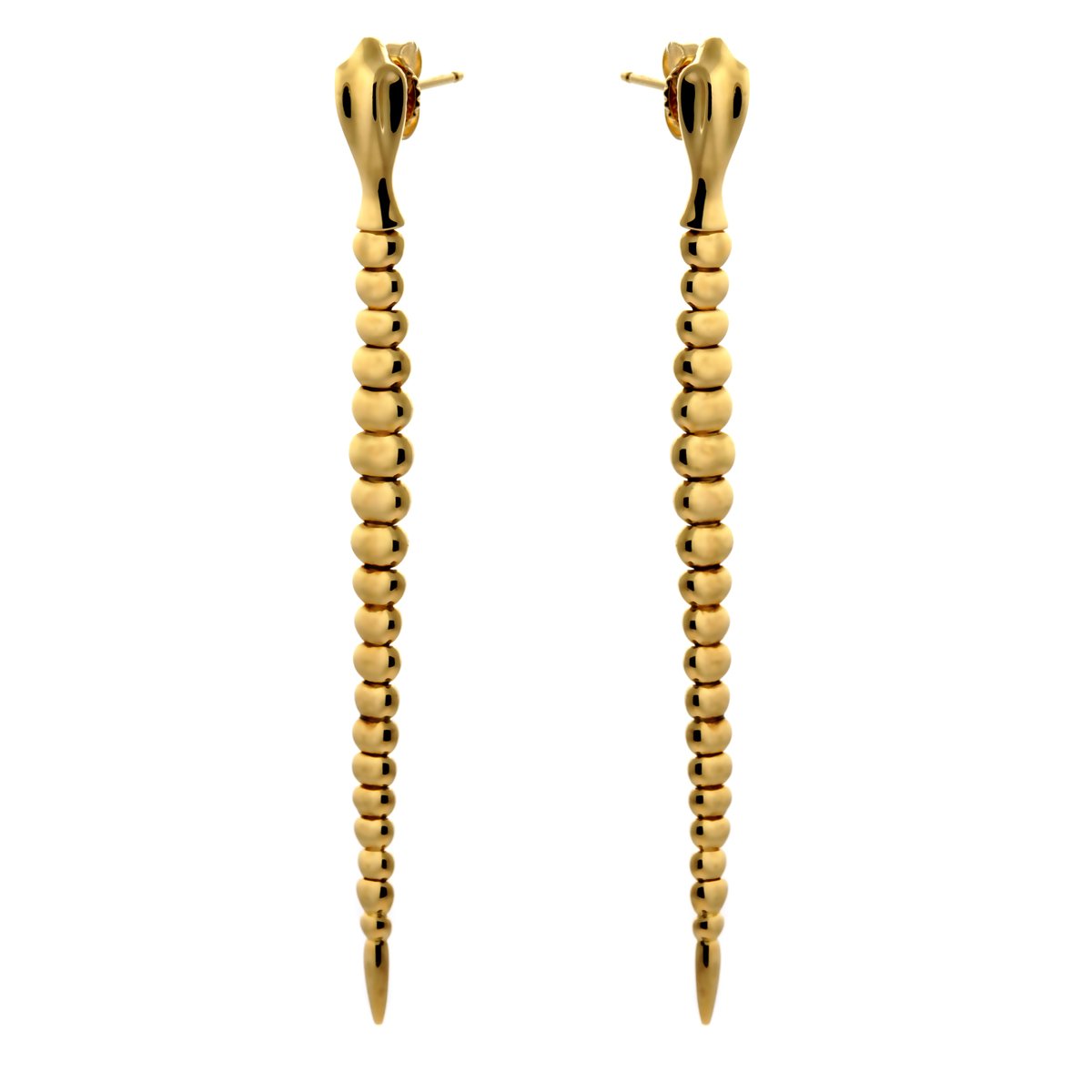 Tiffany and Co Gold Snake Drop Earrings