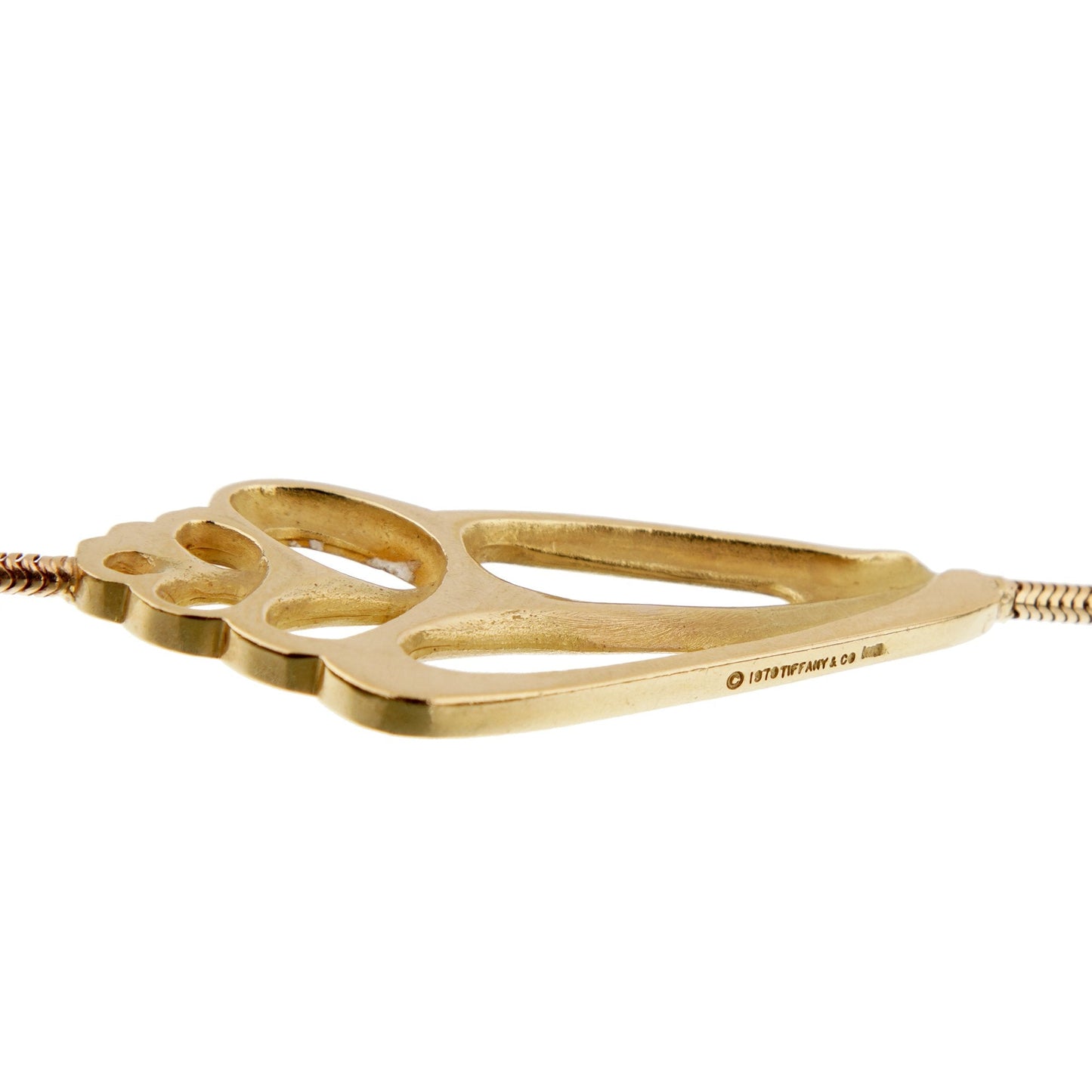 Tiffany & Co Angela Cummings Yellow Gold Seashell Necklace