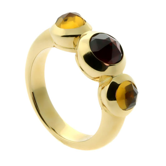 Tiffany & Co. Citrine Garnet Gold Ring