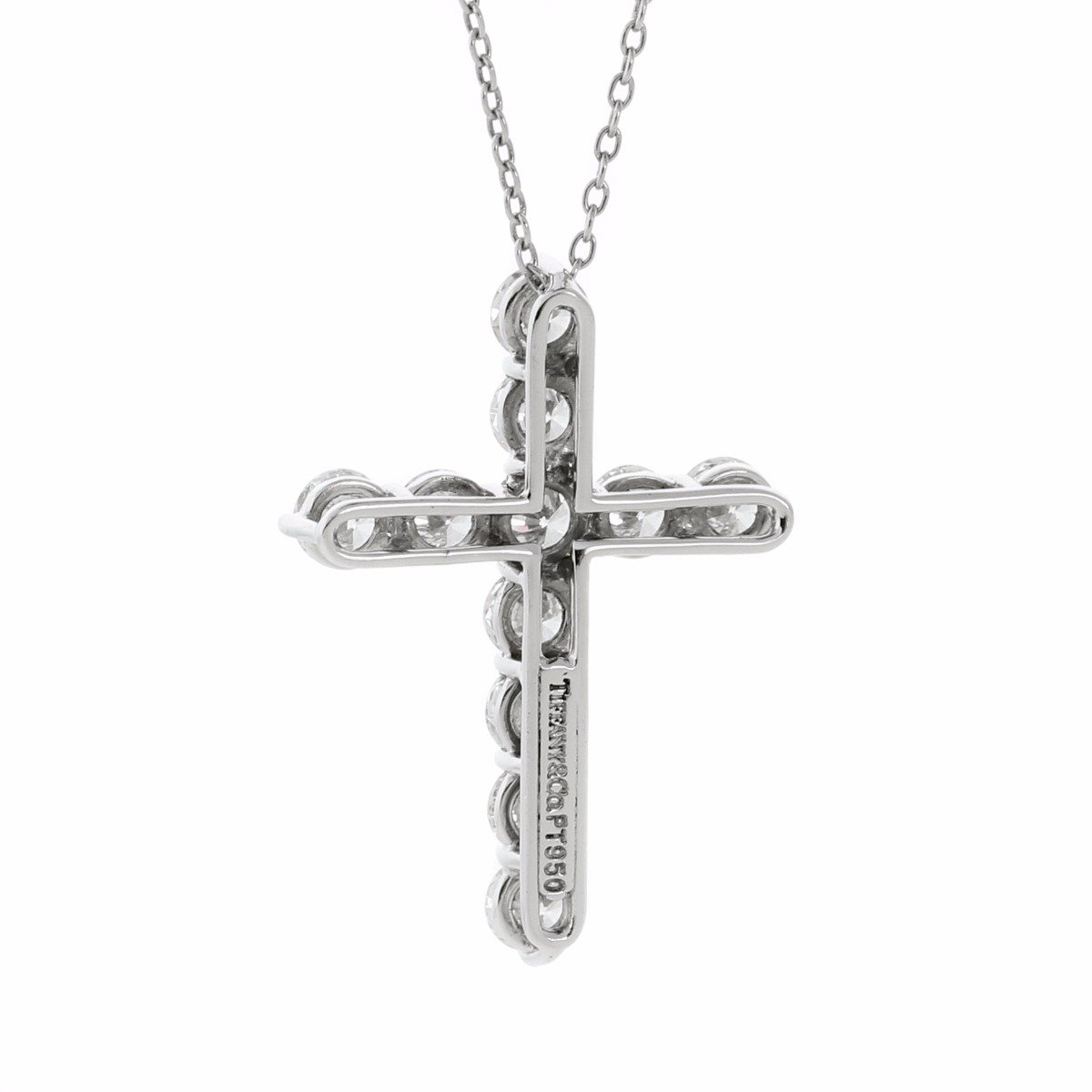 Tiffany & Co Diamond Cross Platinum Necklace