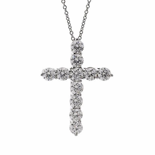 Tiffany & Co Diamond Cross Platinum Necklace