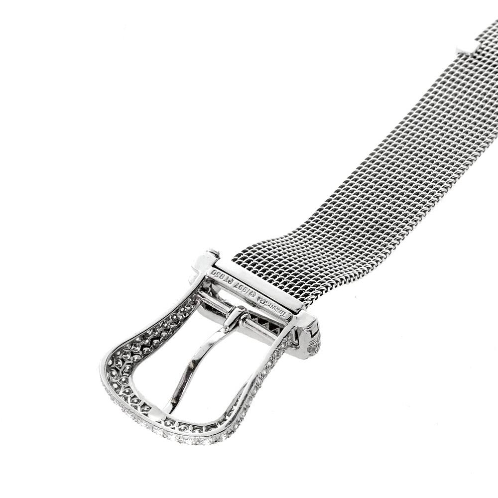 Tiffany & Co. Diamond Platinum Buckle Bracelet