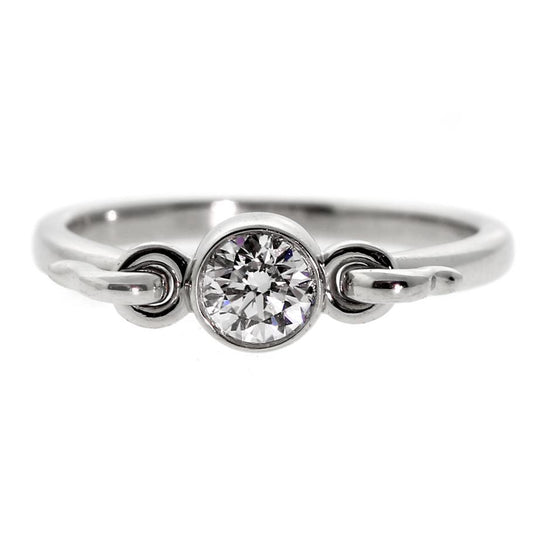 Tiffany & Co Diamond Solitaire Platinum Ring