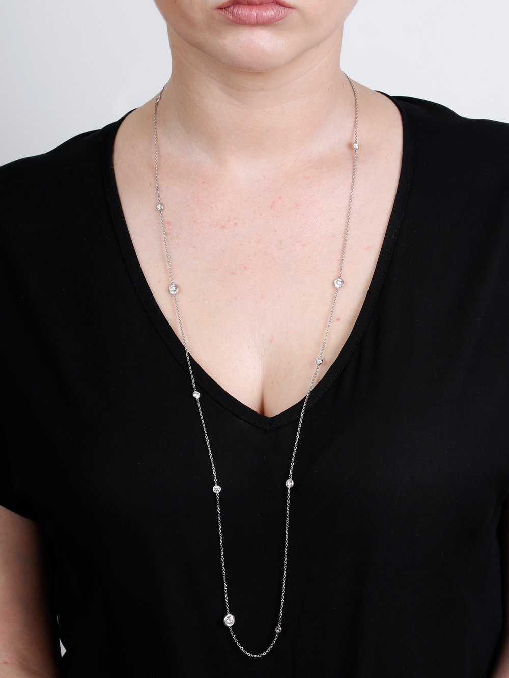 Tiffany & Co Diamonds by the Yard Platinum Necklace