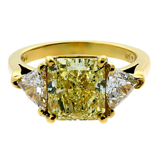 Tiffany & Co Fancy Intense Yellow Diamond Engagement Ring