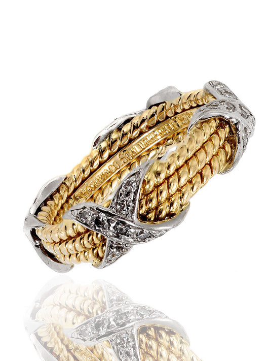 Tiffany & Co Jean Schlumberger Rope Diamond Ring