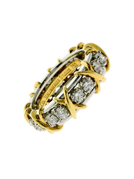 Tiffany Co Schlumberger Diamond Gold Ring