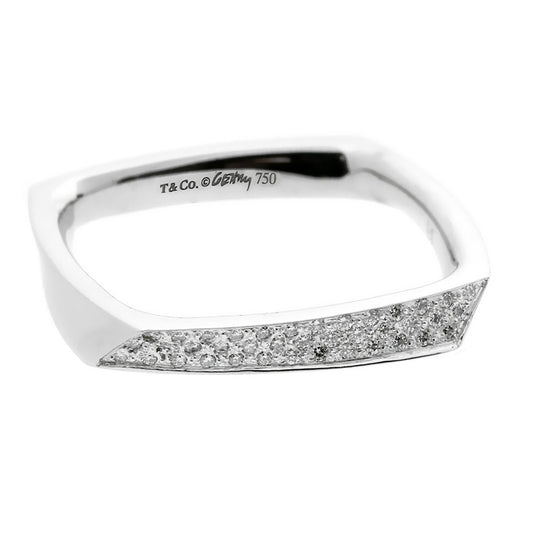 Tiffany & Co. Torque Diamond White Gold Ring
