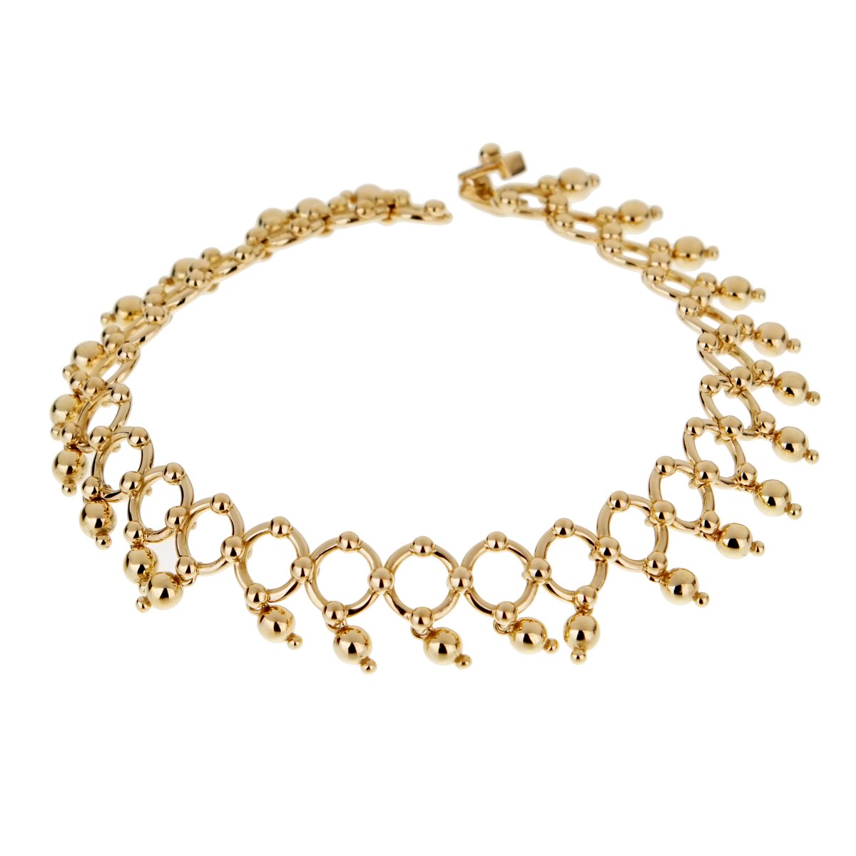 Tiffany & Co Vintage Beaded Yellow Gold Bracelet