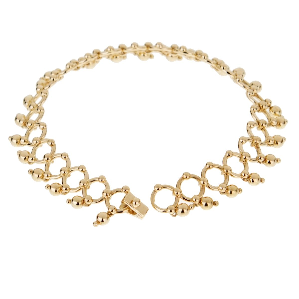 Tiffany & Co Vintage Beaded Yellow Gold Bracelet