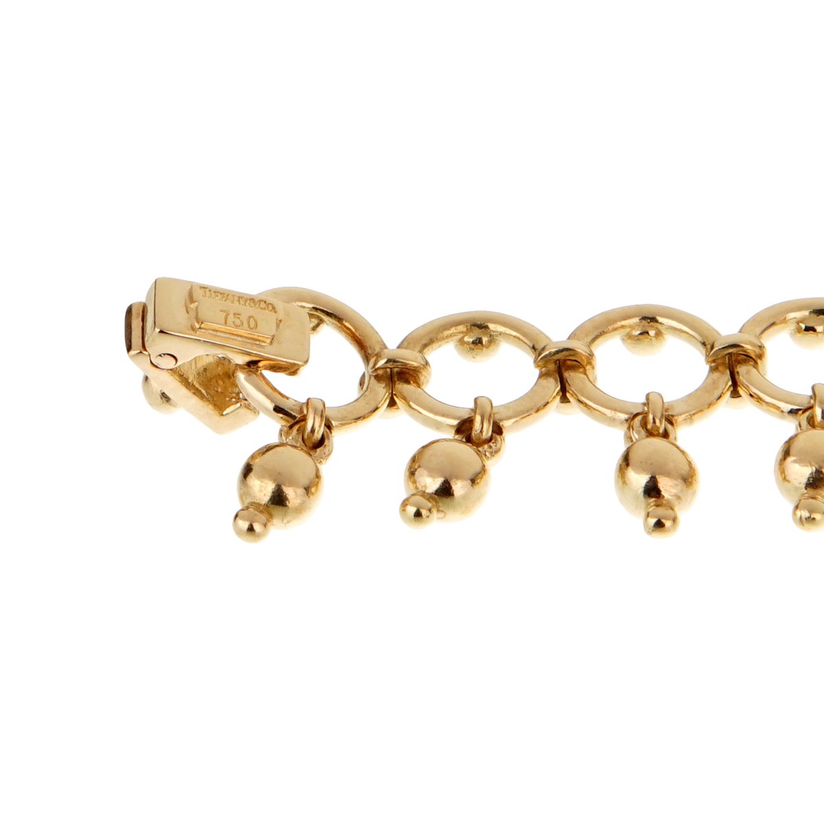 Tiffany & Co Vintage Beaded Yellow Gold Bracelet