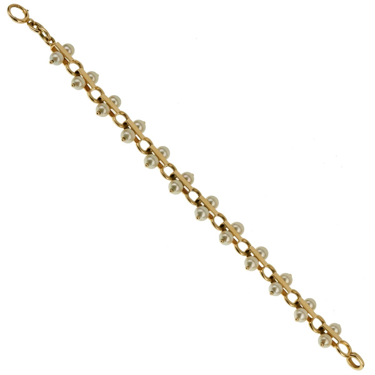 Tiffany & Co Vintage Pearl Yellow Gold Bracelet