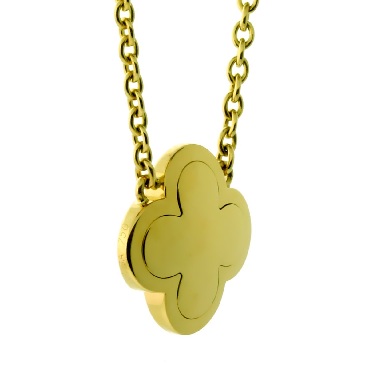 Van Cleef and Arpels Pure Alhambra Diamond Gold Necklace