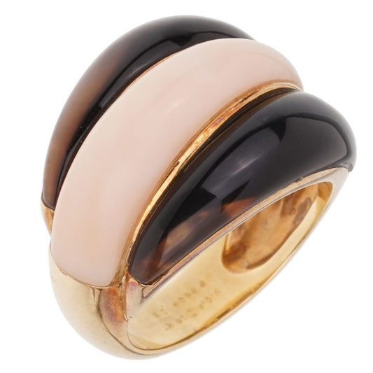 Van Cleef Arpels Angel Skin Coral Bombe 18k Yellow Gold Ring Sz 5