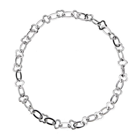 Van Cleef Arpels Byzantine Alhambra White Gold Necklace