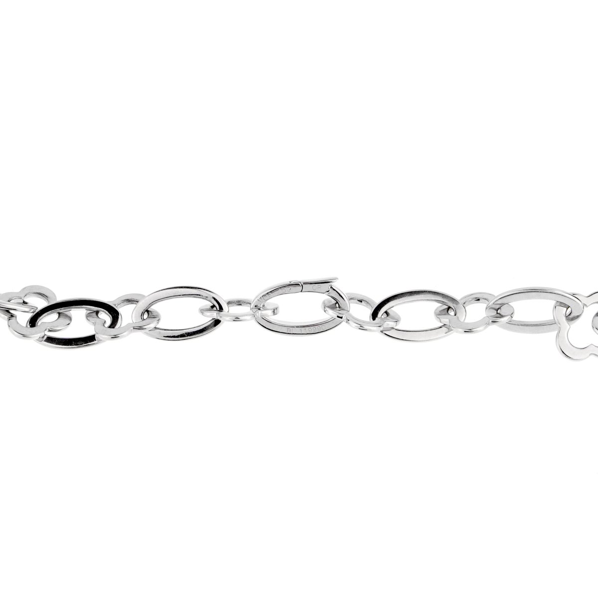 Van Cleef Arpels Byzantine Alhambra White Gold Necklace
