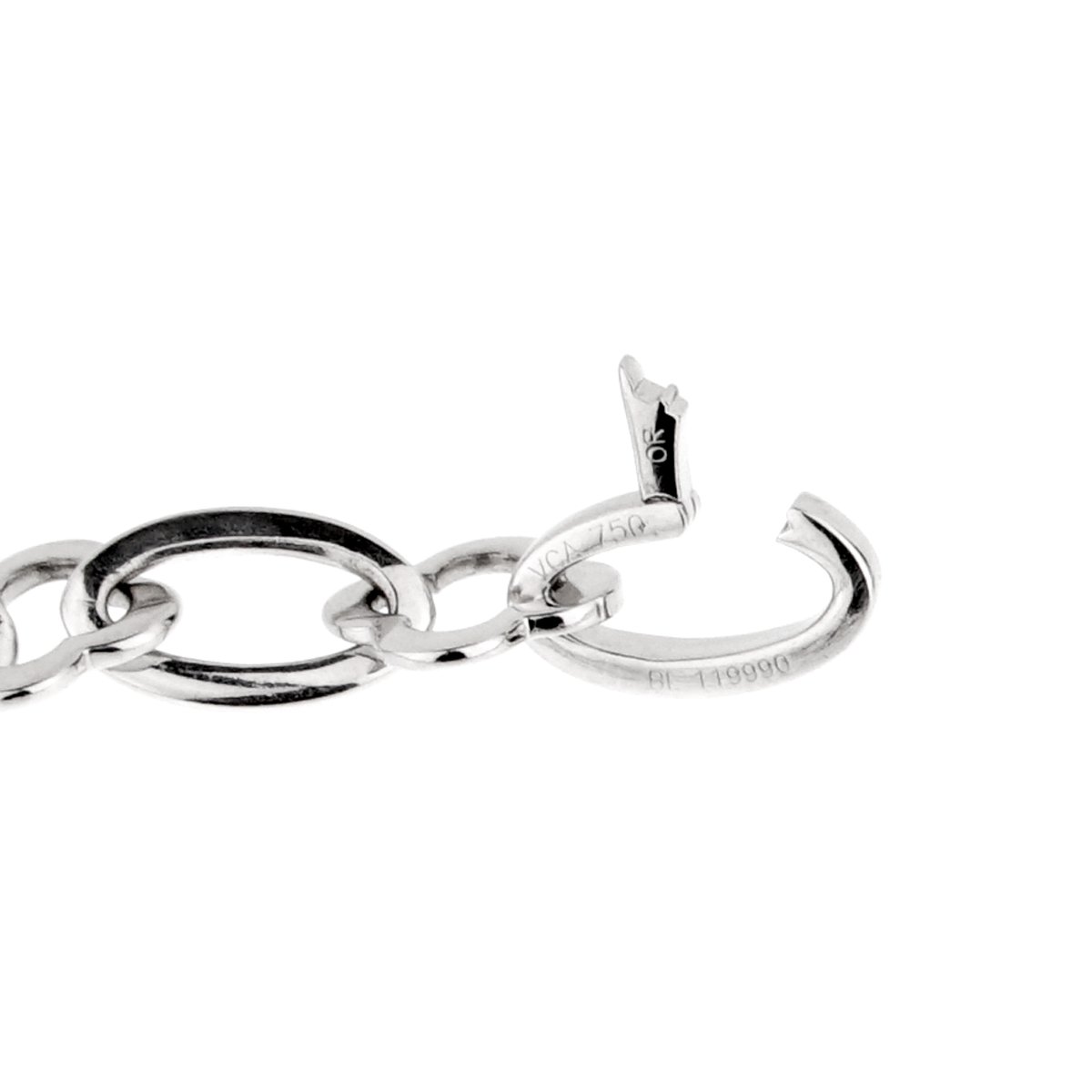 Van Cleef Arpels Byzantine Alhambra White Gold Necklace