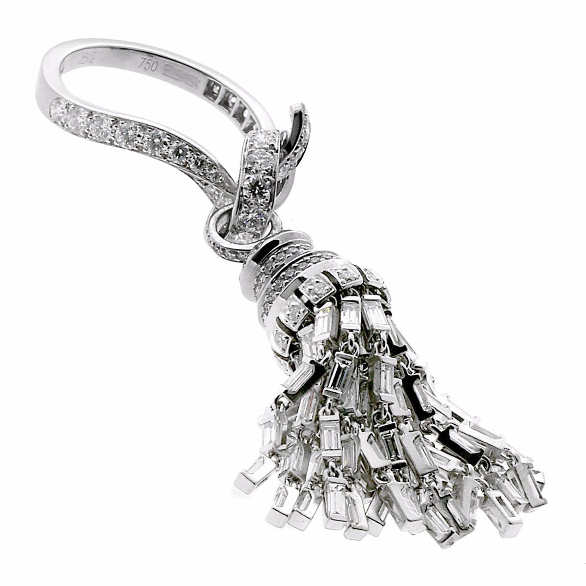 Van Cleef & Arpels Diamond Tassel White Gold Ring