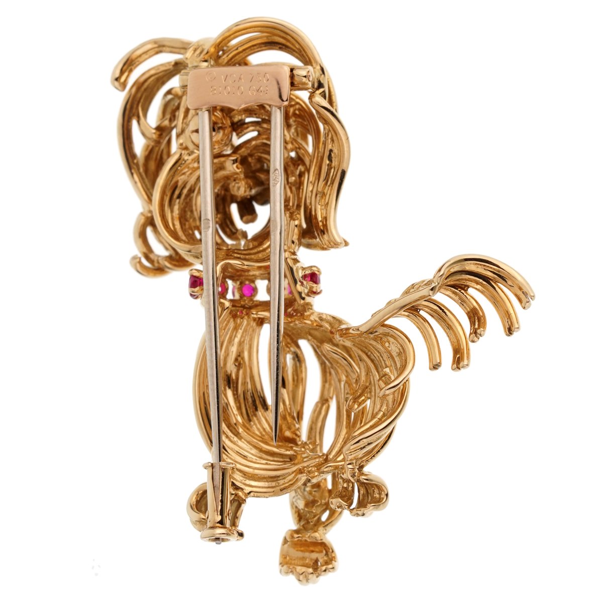 Van Cleef & Arpels Diamond Yellow Gold Dog Brooch