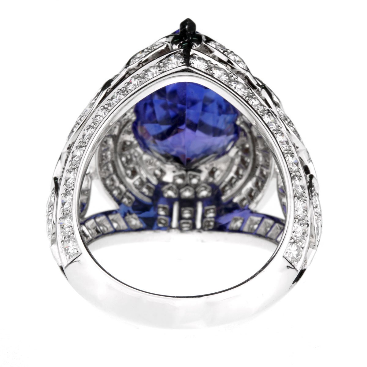 Van Cleef & Arpels Les Jardins 18k White Gold Tanzanite & Diamond Suite