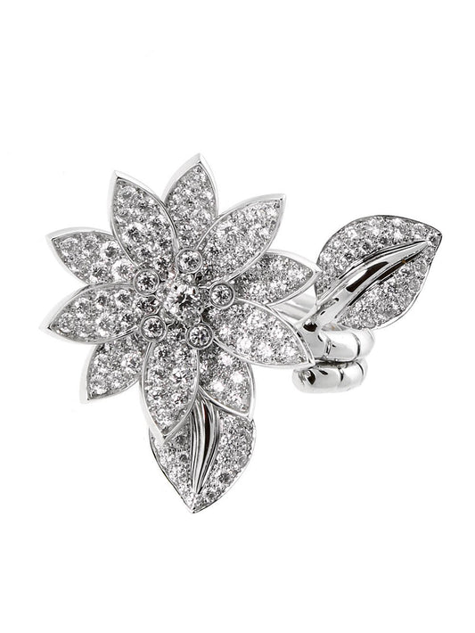 Van Cleef & Arpels Lotus Diamond Ring