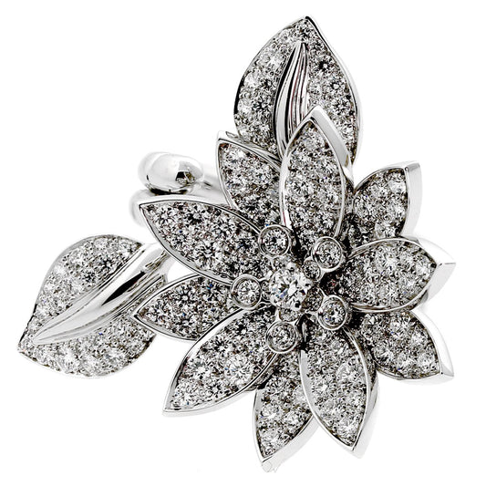 Van Cleef & Arpels Lotus Diamond Ring