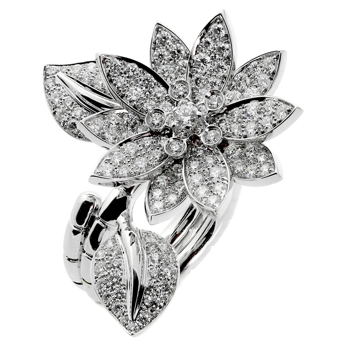 Van Cleef & Arpels Lotus Diamond Ring