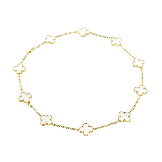 Van Cleef Arpels Mother of Pearl Alhambra Necklace