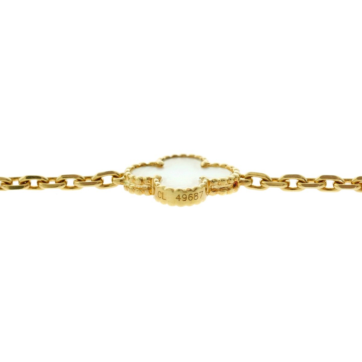 Van Cleef Arpels Mother of Pearl Alhambra Necklace