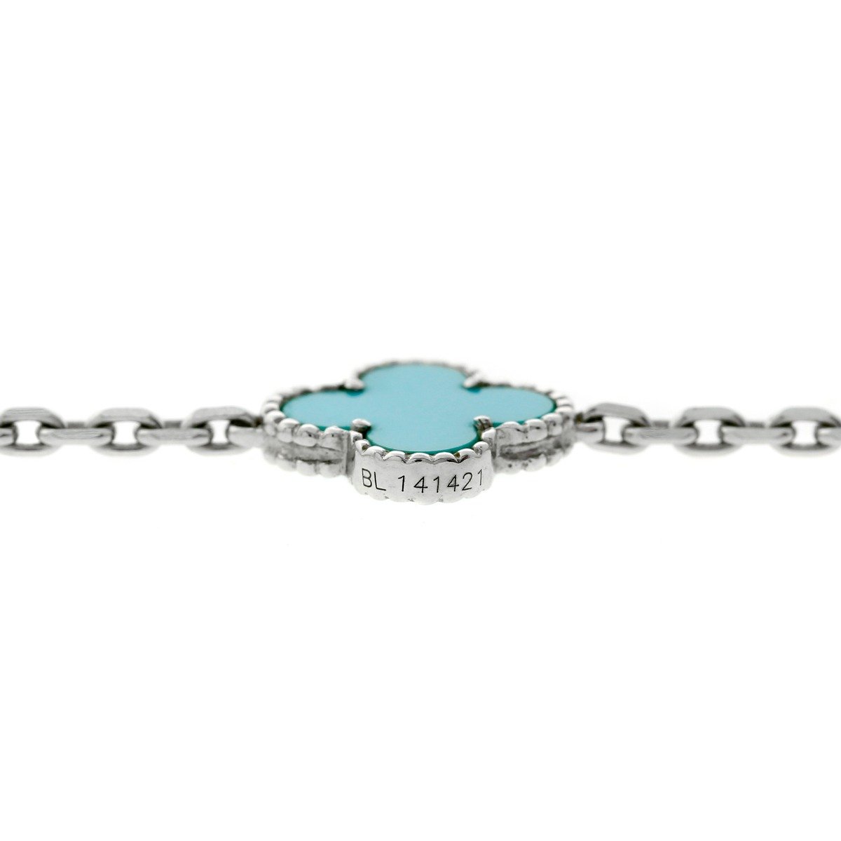 Van Cleef Arpels Turquoise Vintage Alhambra Necklace
