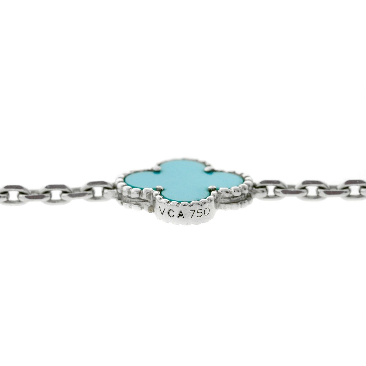 Van Cleef Arpels Turquoise Vintage Alhambra Necklace