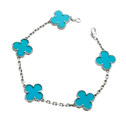 Van Cleef Arpels Vintage Alhambra Turquoise Bracelet