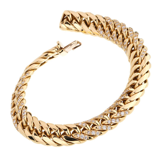 Van Cleef & Arpels Vintage Diamond Gold Bracelet