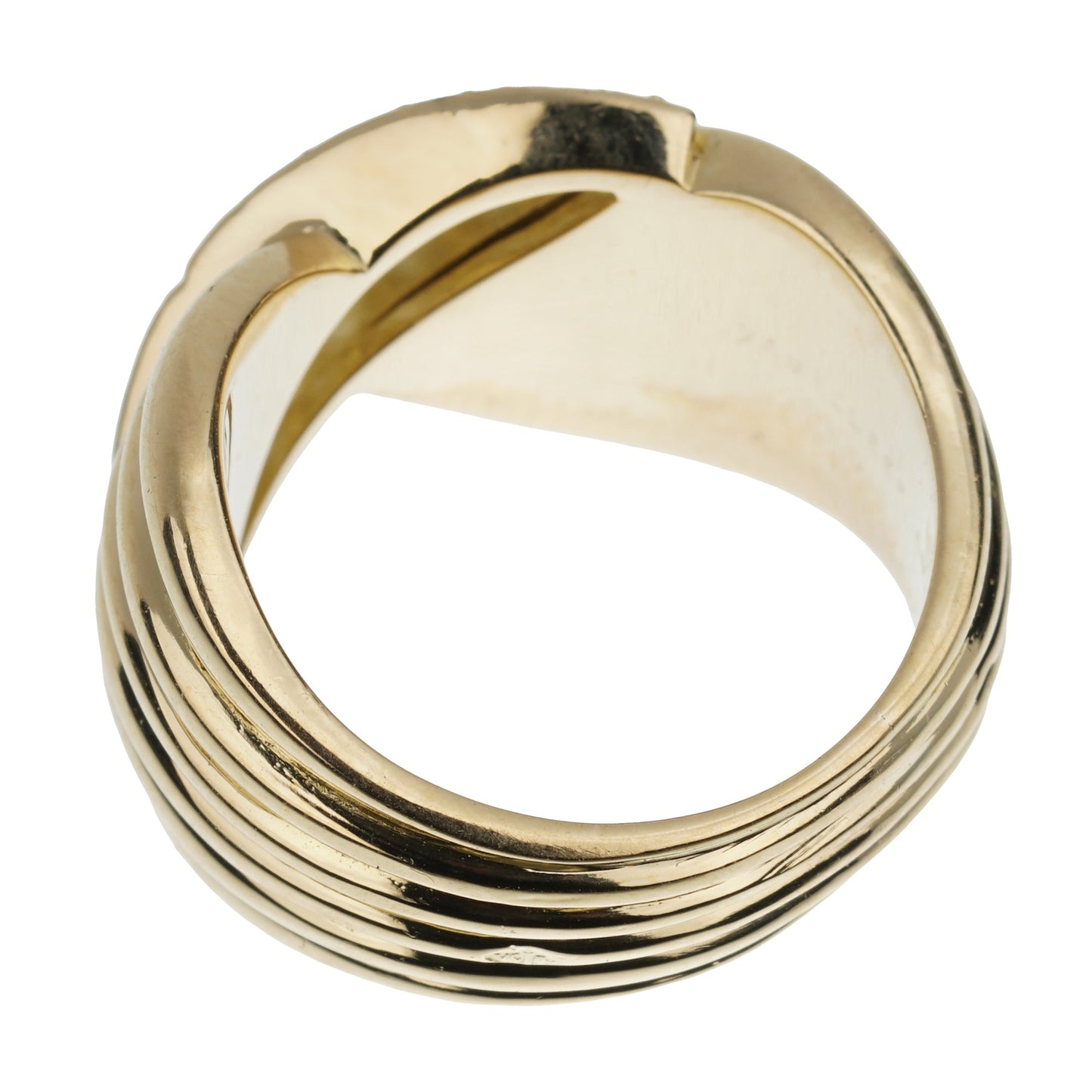 Van Cleef & Arpels Vintage Diamond 18k Yellow Gold Cocktail Ring