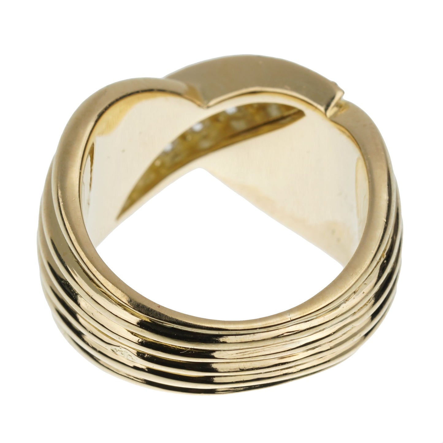 Van Cleef & Arpels Vintage Diamond 18k Yellow Gold Cocktail Ring