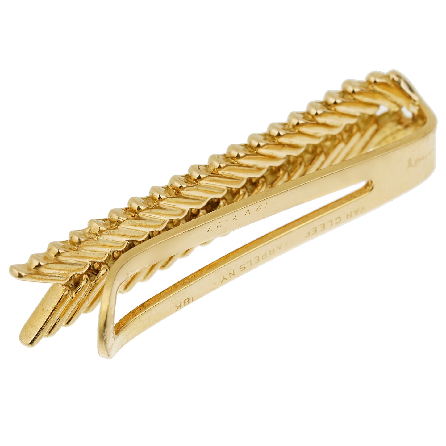 Van Cleef & Arpels Vintage 18k Yellow Gold Money Clip